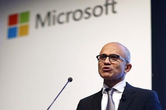 Microsoft CEO Satya Nadella visits Madrid