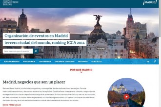 Nueva web Madrid Convention Bureau