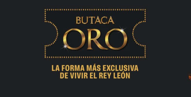 Butaca Oro de El Rey León