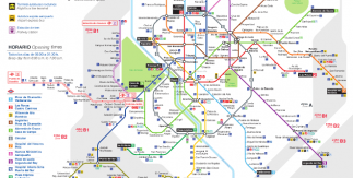 Plano Metro de Madrid. Actualizado 1 diciembre 2018