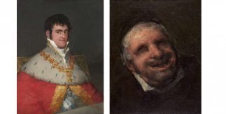 Retrato de Fernando VII hacia 1814 - 1815 Óleo sobre lienzo / El tío Paquete hacia 1819 - 1820 Óleo sobre lienzo. 39 x 31 cm. Francisco de Goya. © Museo Nacional Thyssen-Bornemisza, Madrid